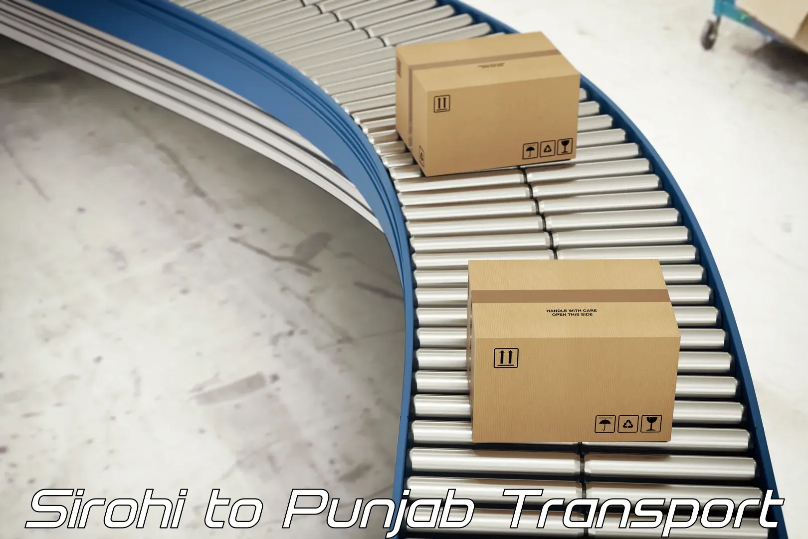 Air cargo transport services in Sirohi to Guru Nanak Dev University Amritsar