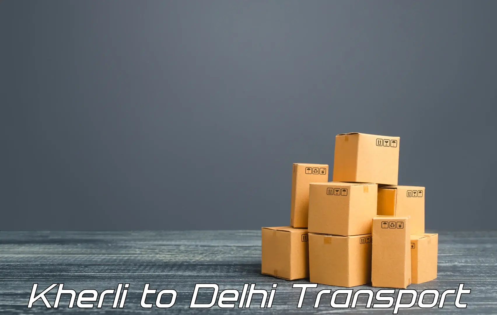 Vehicle parcel service Kherli to Delhi