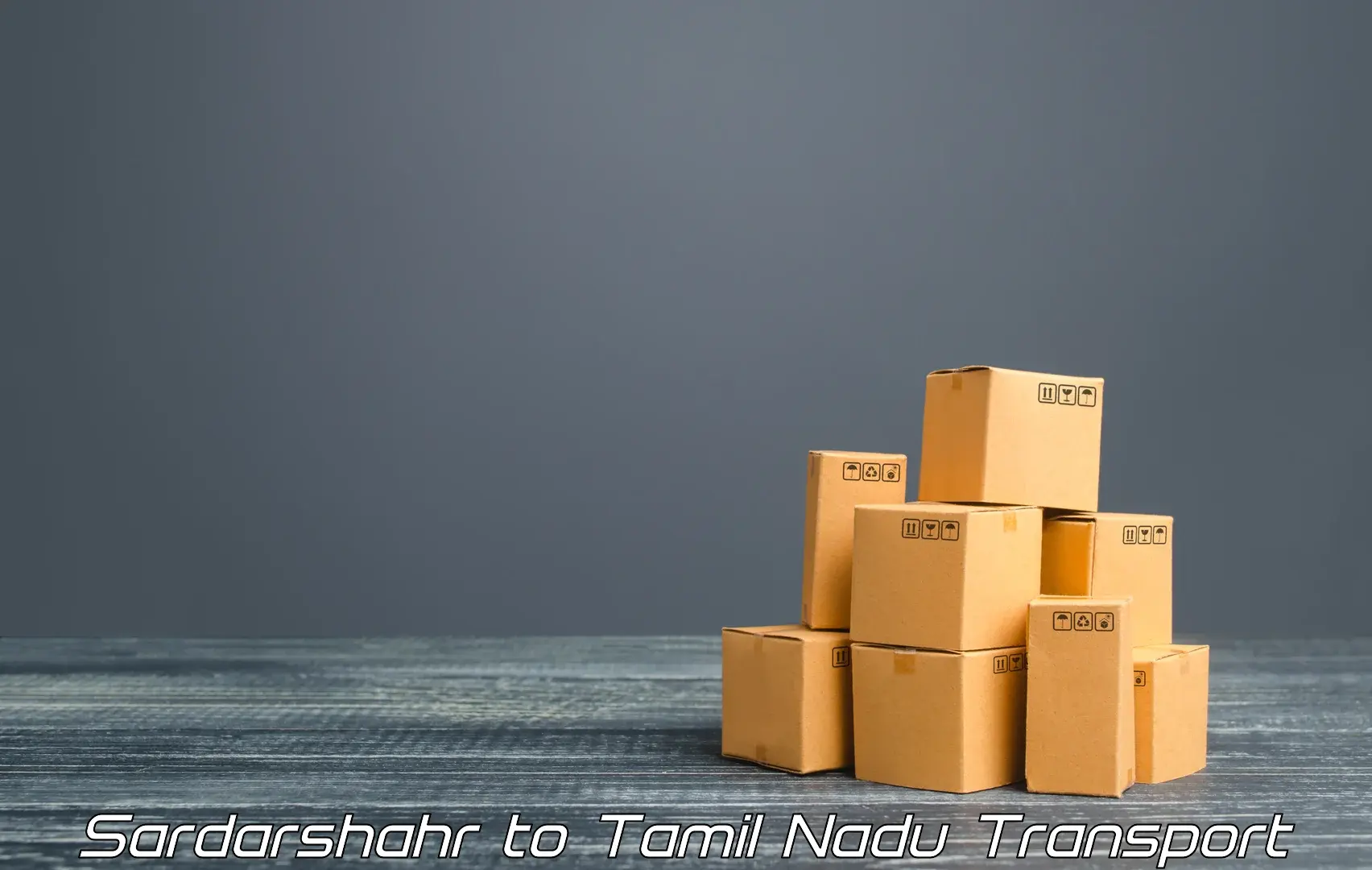 Package delivery services Sardarshahr to Bharathidasan University Tiruchirappalli