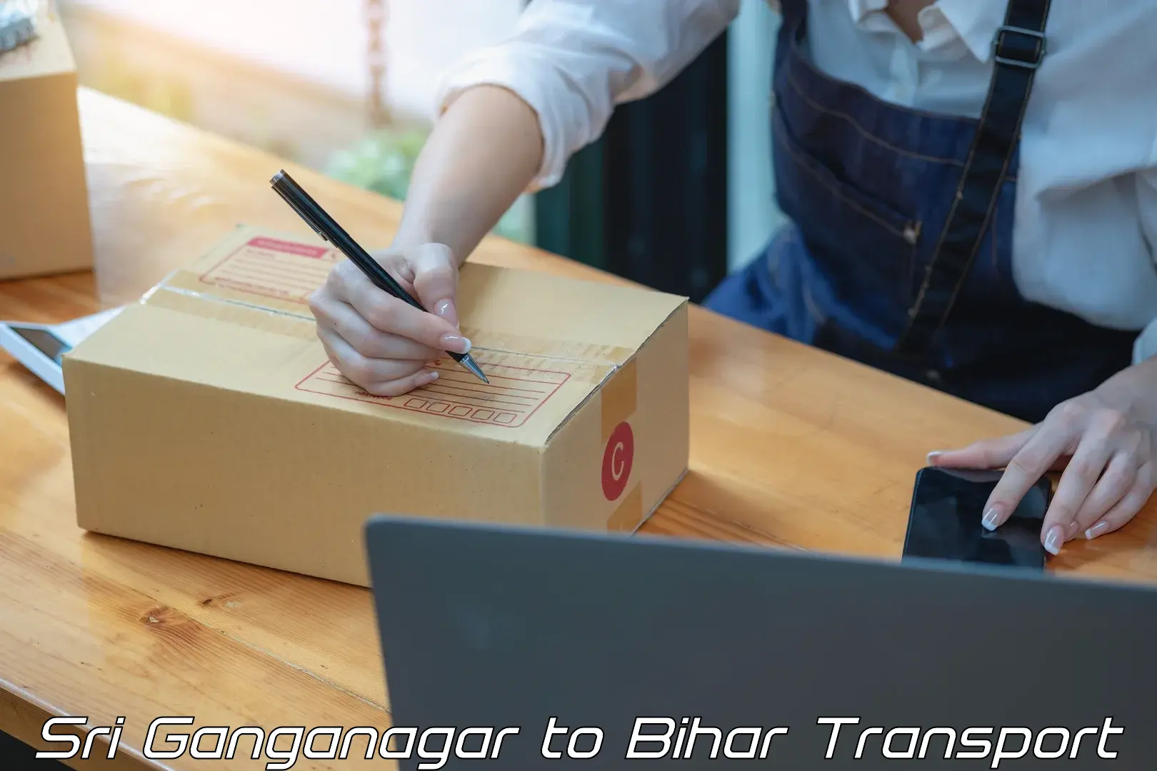 Transport in sharing in Sri Ganganagar to Bihar
