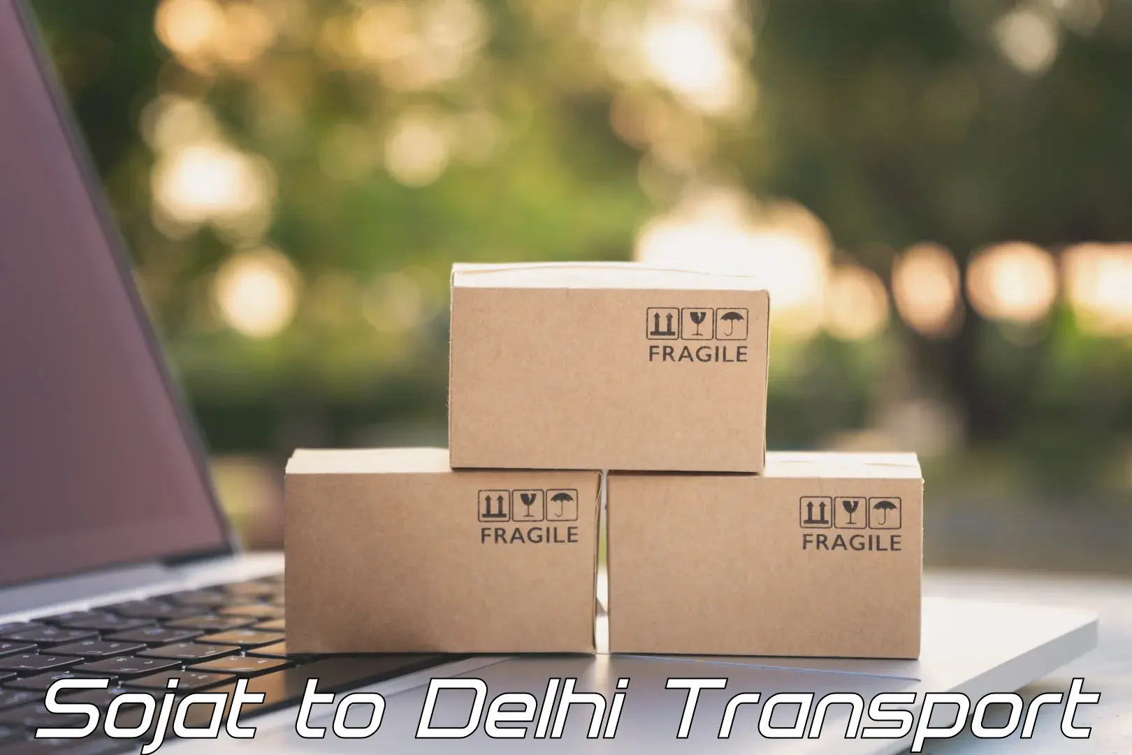 Air freight transport services Sojat to East Delhi